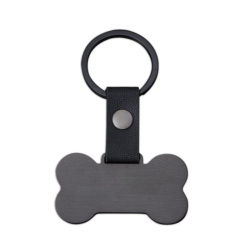 bone-pet-tag-keychain-03.jpg 骨头形宠物吊牌钥匙扣 黑银金三色金属宠物防丢牌 可激光雕刻LOGO定制 附图