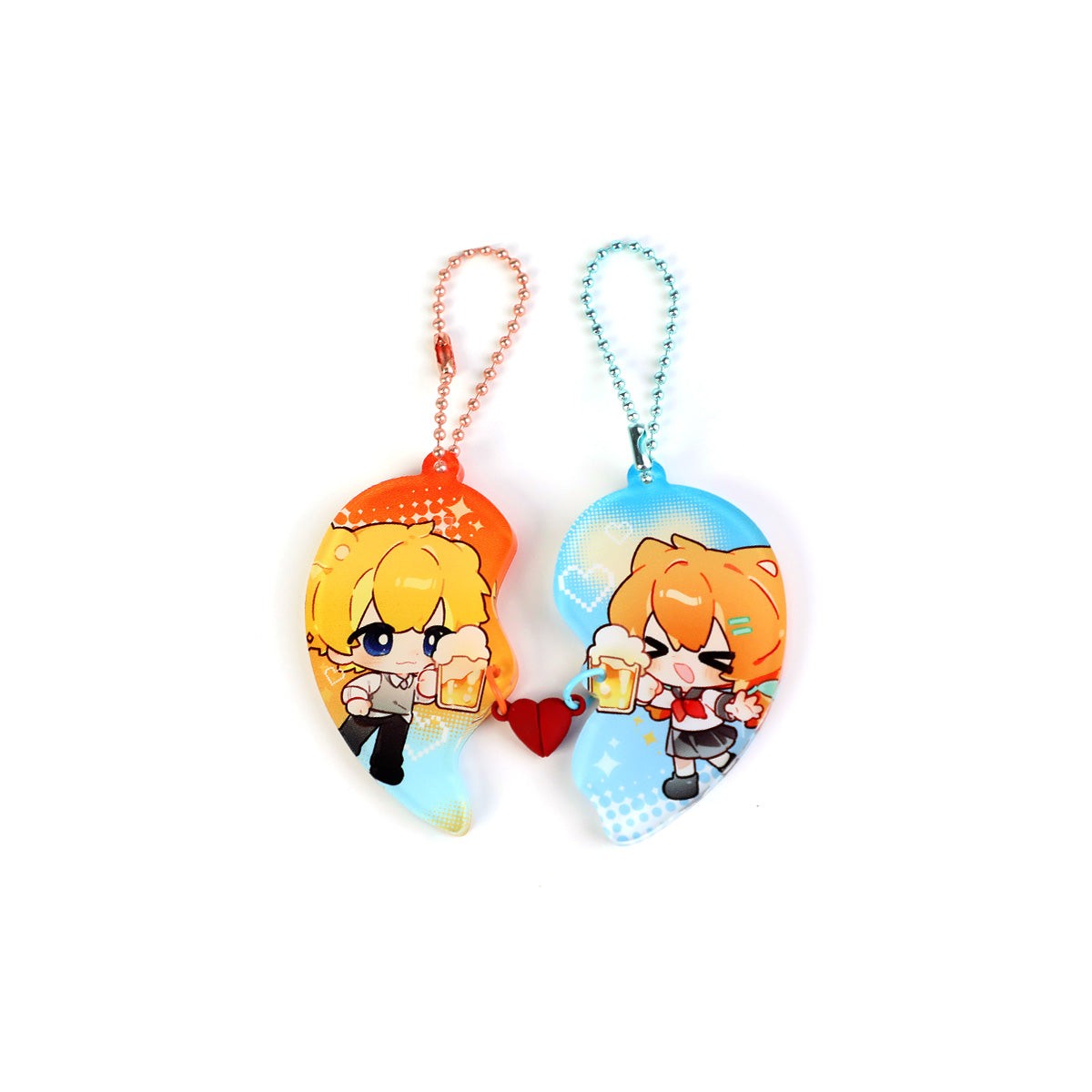 custom-acrylic-heart-connect-magnetic-keychain-main.jpg 定制亚克力爱心磁吸拼接钥匙扣主图