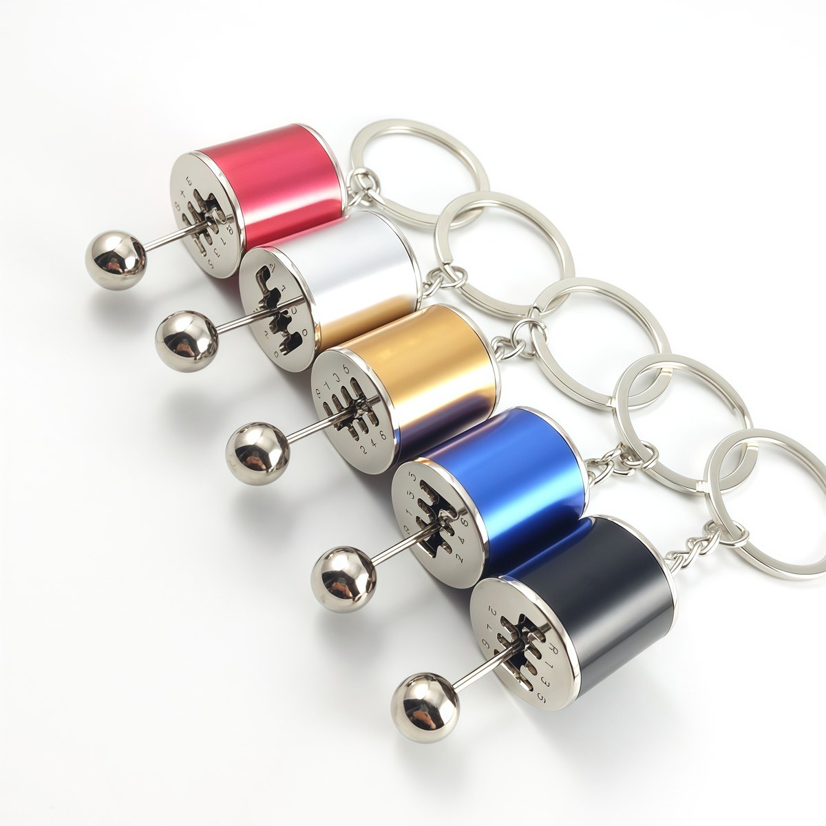 cylinder-lock-keychain-main.jpg 圆柱密码锁钥匙扣 多色金属密码挂锁吊牌 可定制LOGO 主图