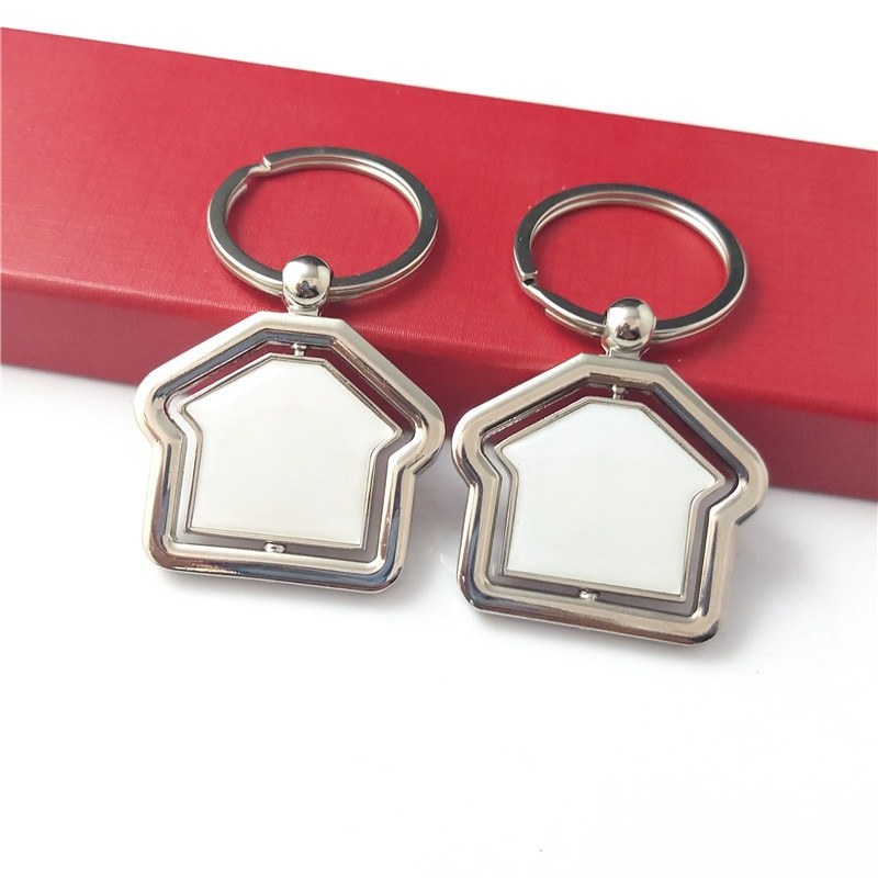 house-shape-keychain-03.jpg 房屋造型钥匙扣 多色面板金属钥匙扣 可激光镭射LOGO定制 附图