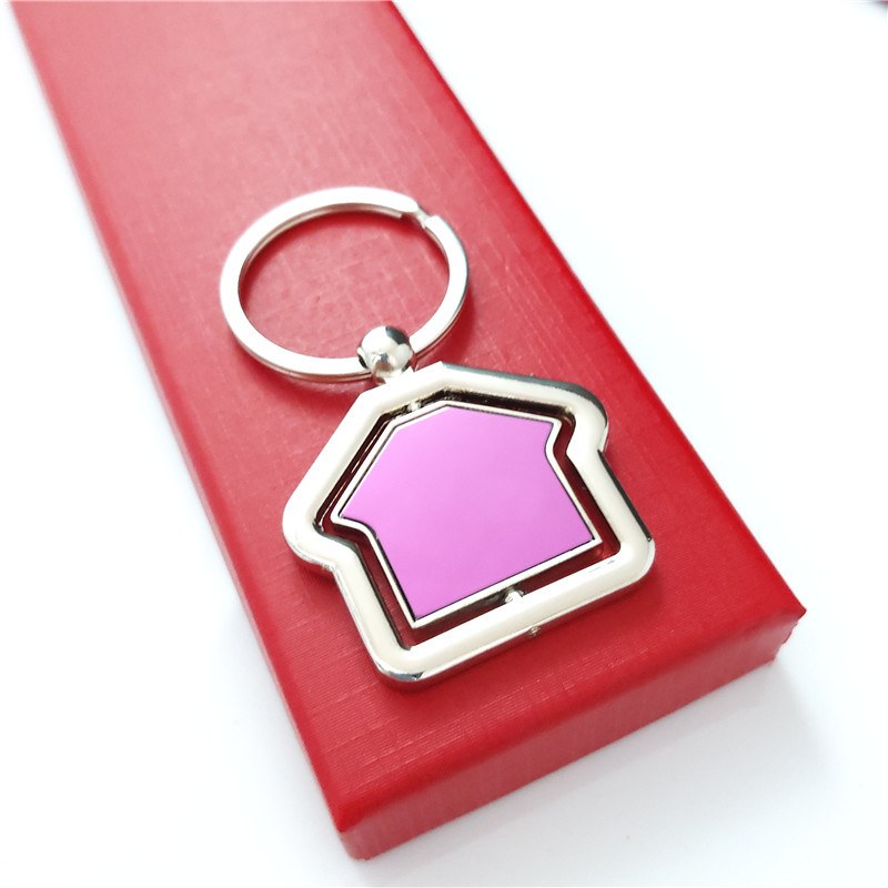 house-shape-keychain-06.jpg 房屋造型钥匙扣 多色面板金属钥匙扣 可激光镭射LOGO定制 附图
