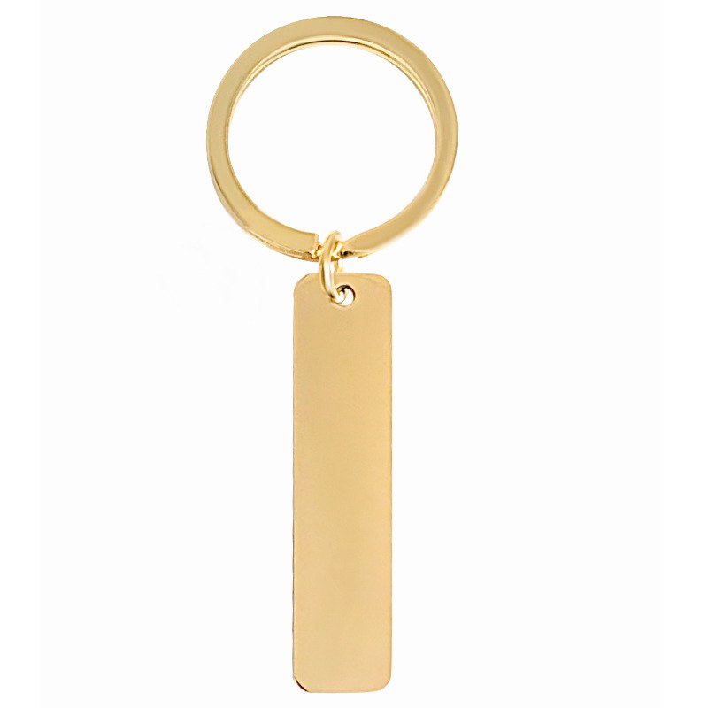 rectangular-tag-keychain-02.jpg 长方形吊牌钥匙扣 黑银金三色金属长条吊牌 可激光雕刻LOGO定制 附图