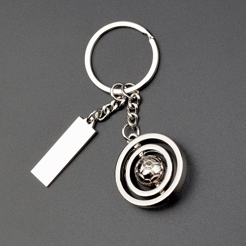 rotating-football-keychain-rotating-detail 旋转足球钥匙扣 360度旋转内嵌足球结构特写