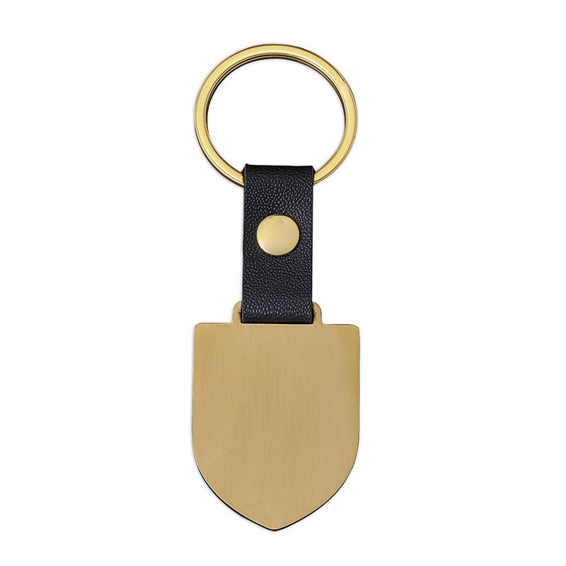 shield-tag-keychain-03.jpg 盾牌形吊牌钥匙扣 黑银金三色金属盾牌吊牌 可激光雕刻LOGO定制 附图