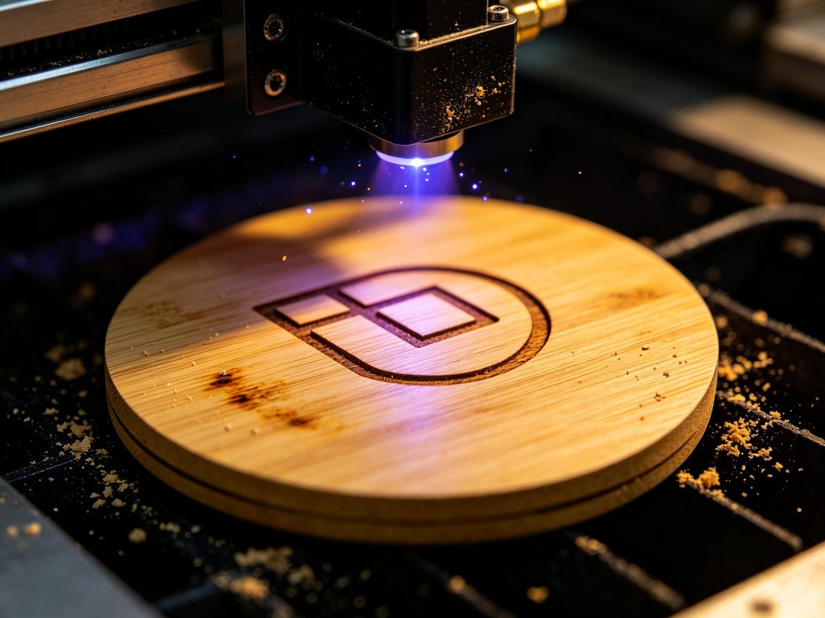竹木无线充电器 激光雕刻LOGO 定制工艺
