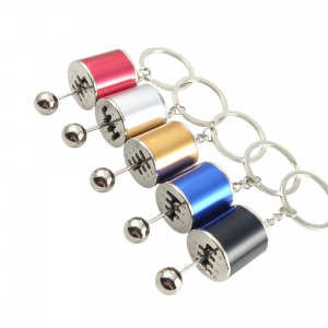 Cylinder combination lock keychain custom multi-color metal password padlock